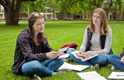 Studying outside