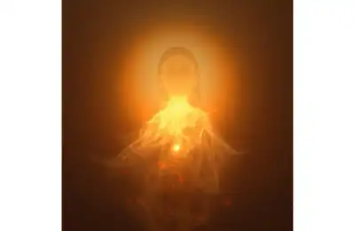 Person with an orange aura