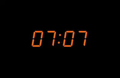 0707 on digital clock