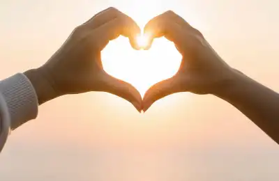 Two hands forming a heart