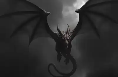 Image of a black dragon.