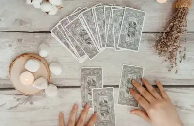 Image of a tarot spread.