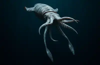 Giant squid real photo