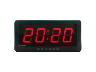 A digital clock showing 20:20