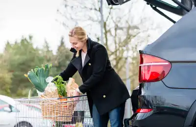 Image of someone running errands.
