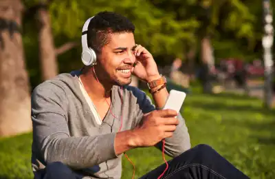 Listening to podcast