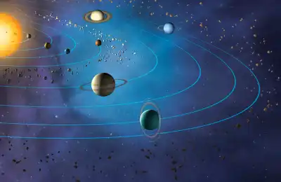 Image of planets in space