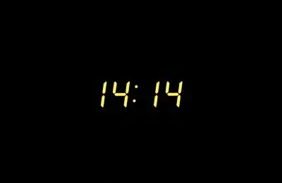 14:14 digital clock