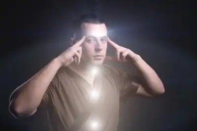 Someone communicating telepathically