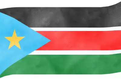 South Sudan flag.