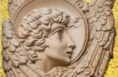 Archangel Zadkiel statue