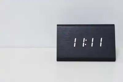 11:11 showing a digital clock