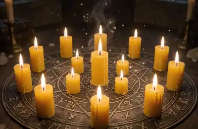 yellow spellcasting candles