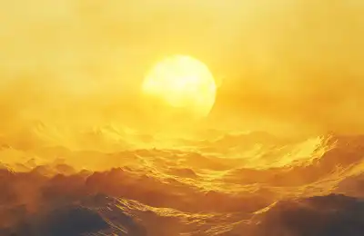 Image of a yellow sunrise.