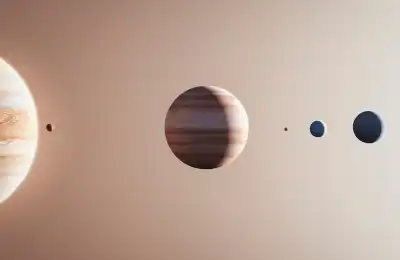 Image of Jupiter and other planets.
