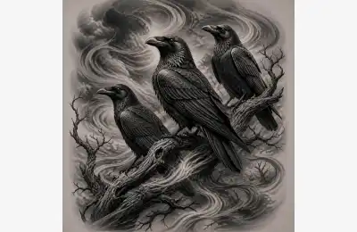 three ravens tattoo