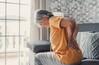 Lady with lower back pain