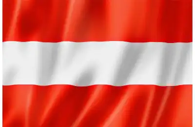 austrian flag close up