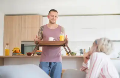 Image of someone making breakfast.
