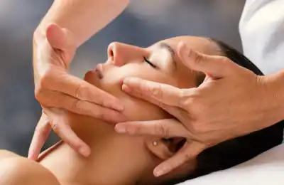 Image of someone having a facial.