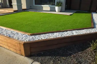 An image of a modern low maintenance garden