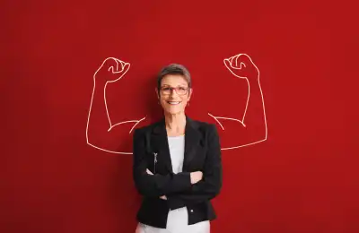 Image of someone standing with muscles drawn next to them.