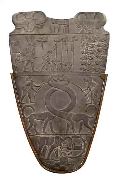 A Serpopard on an Egyptian shield
