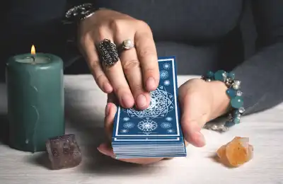An image of someone using a tarot deck.