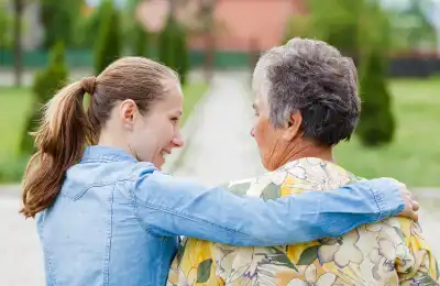 Image of someone being caring.