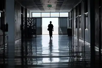 Silhouette in hospital