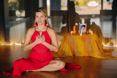 Someone meditating