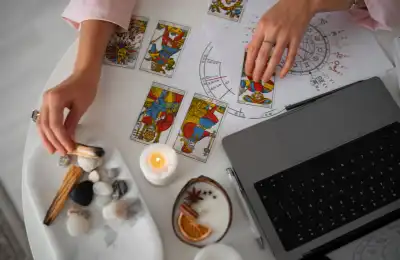 Image of a tarot spread.