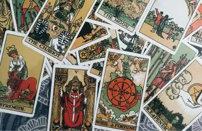 Image of a tarot spread.