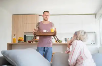 Image of someone making breakfast.