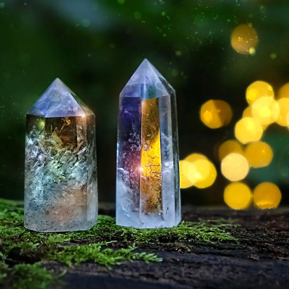 Crystals in a nature environment