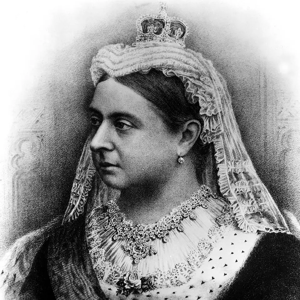 A portrait of Queen Victoria of England