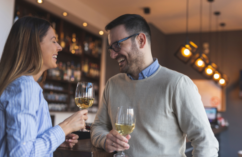 Image of two people on a date.