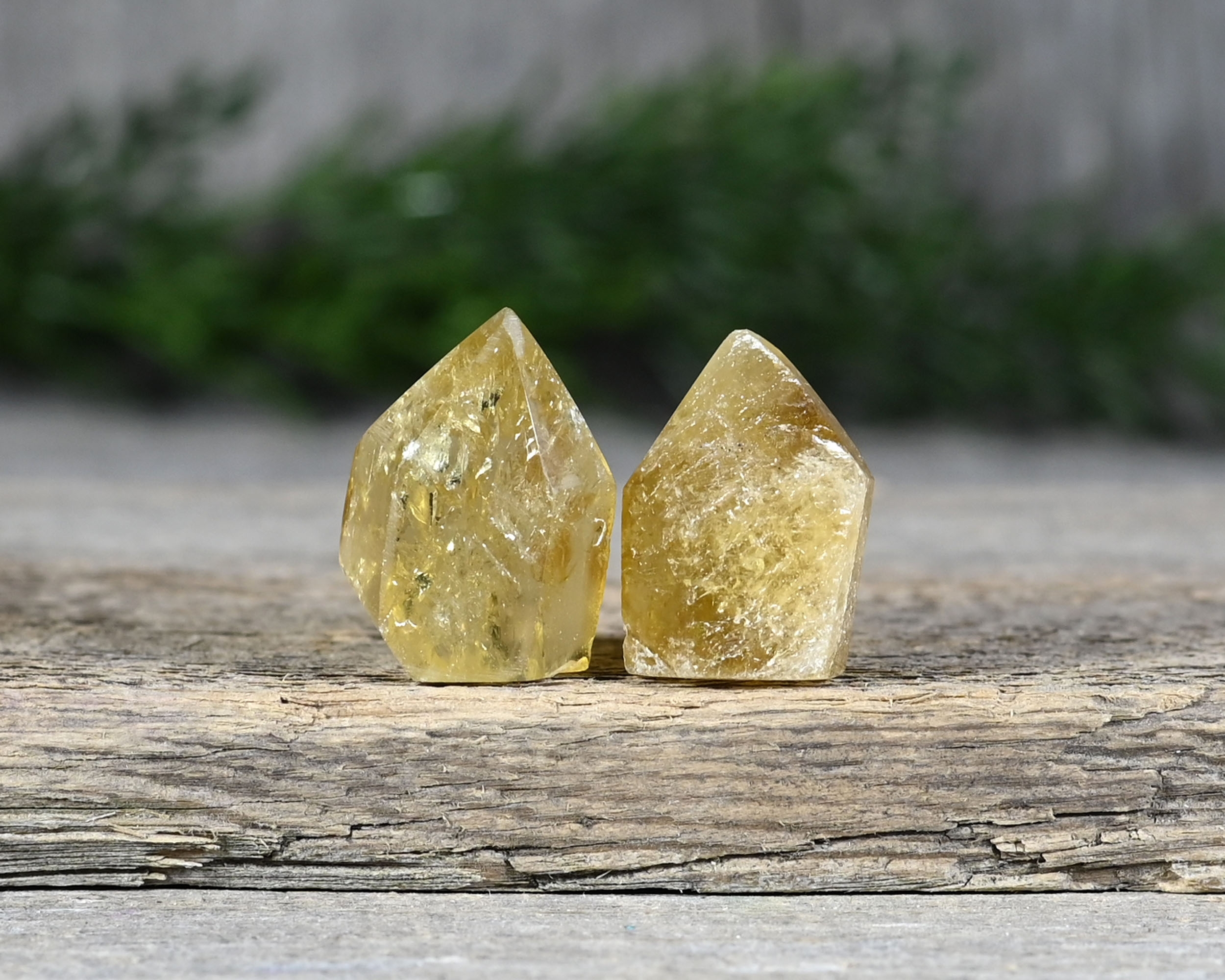 Two pieces of Citrine