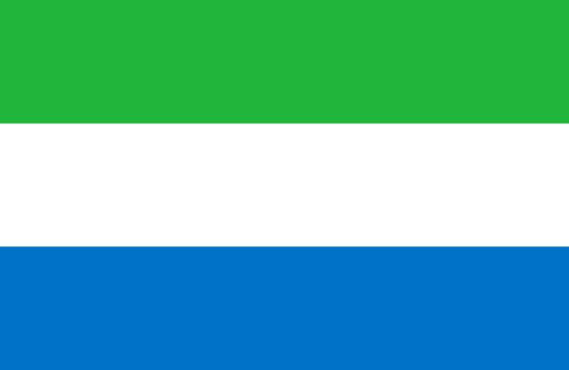 Sierra Leone flag.