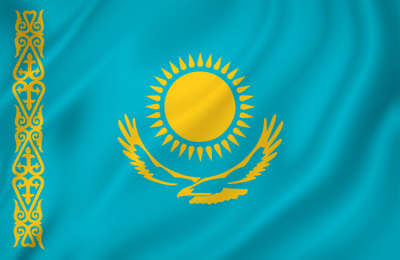 Kazakhstan flag