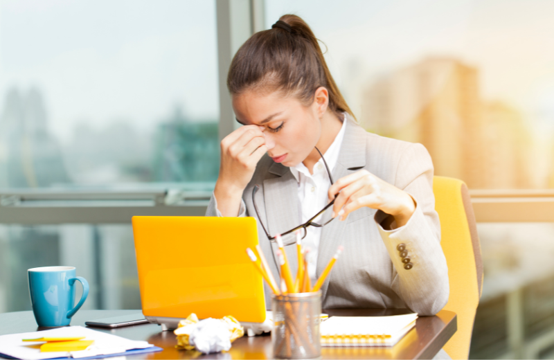 Image of someone experiencing burnout.