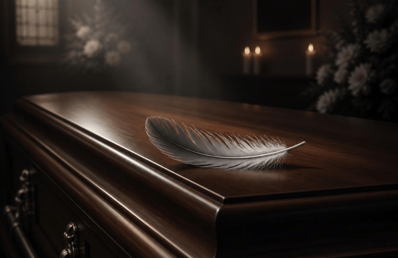 Grey Feather Meaning After Someone Dies