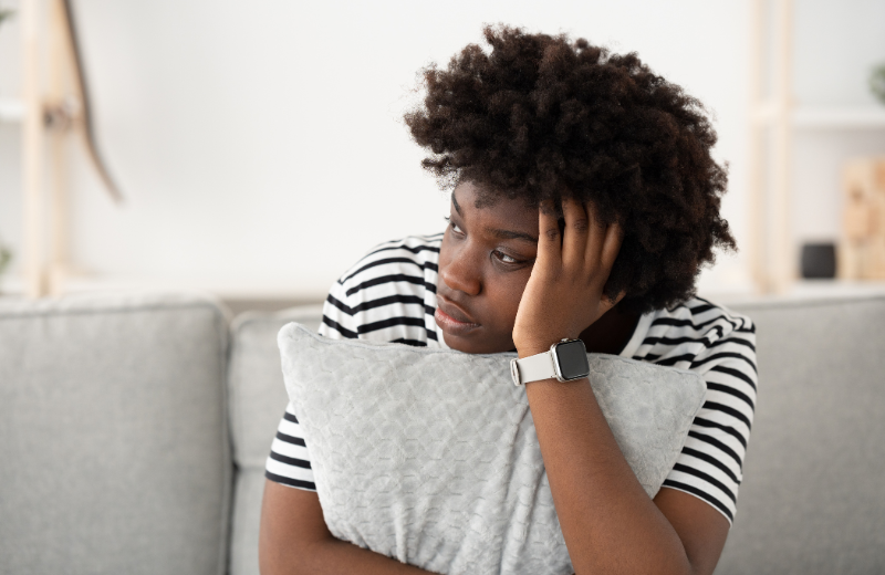 Image of someone overthinking.