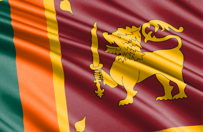 Sri Lanka flag.