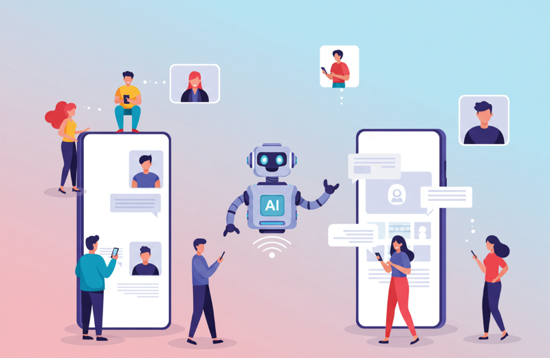 AI automation graphic image.