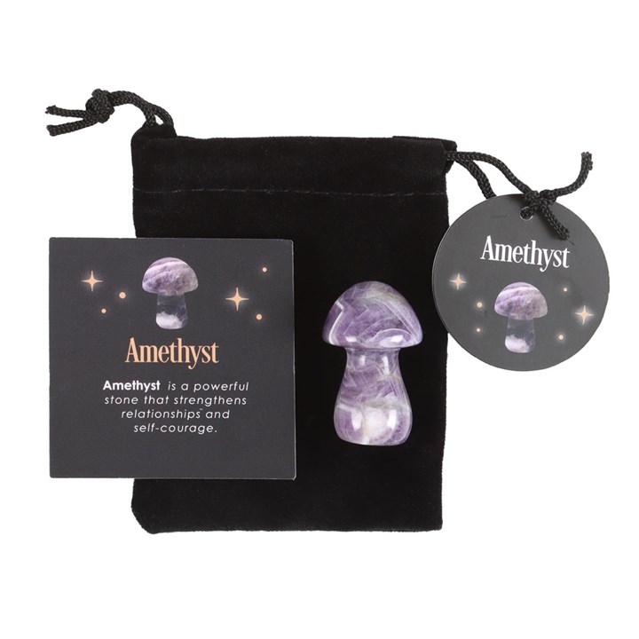 Image of Magical Amethyst Crystal Mushroom