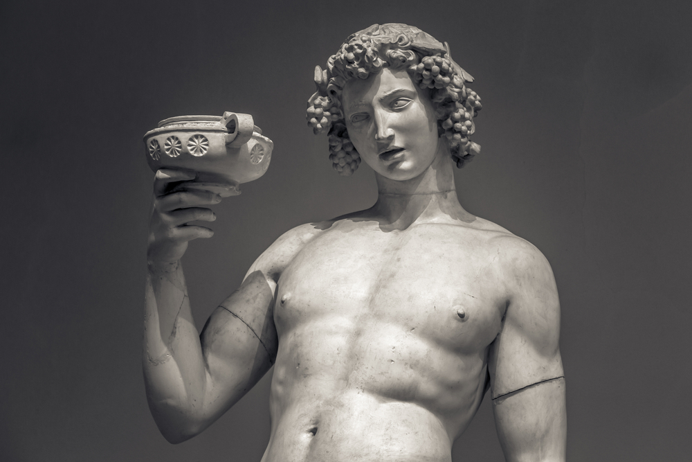 A statue of Dionysus