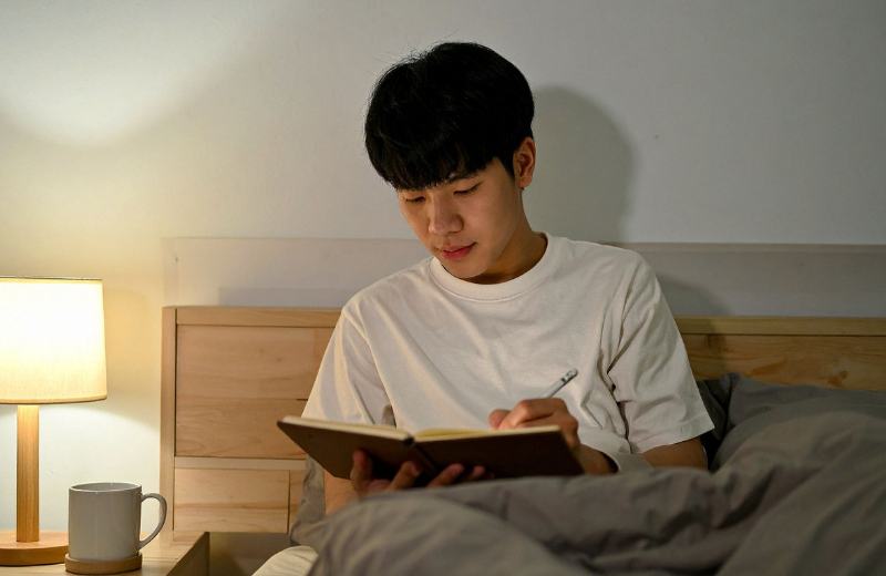 An image of someone journaling.