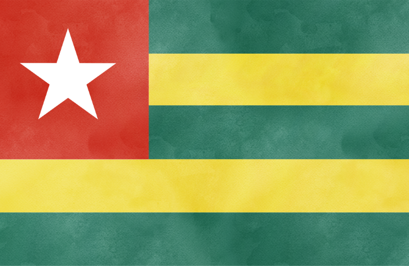 Togo flag.