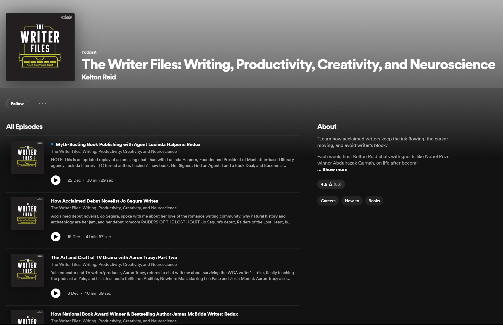 The Writer Files podcast